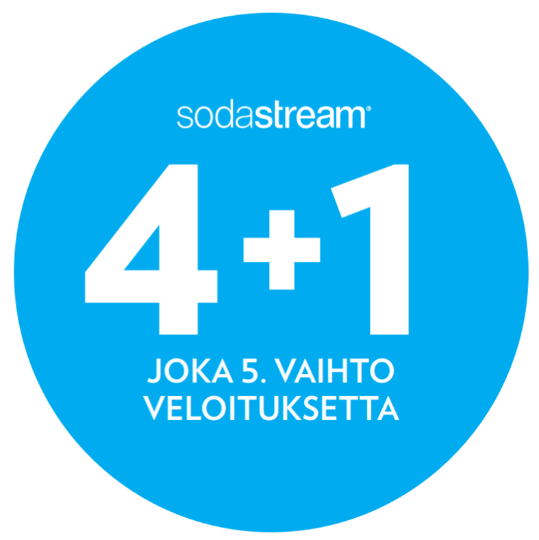 Joka viiden hiilidioksidipatruunan vaihto veloituksetta