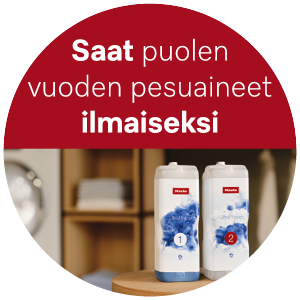 Puolen vuoden pyykinpesuaineet kaupan päälle