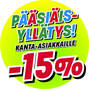 Kanta-asiakkaille -15% alennus