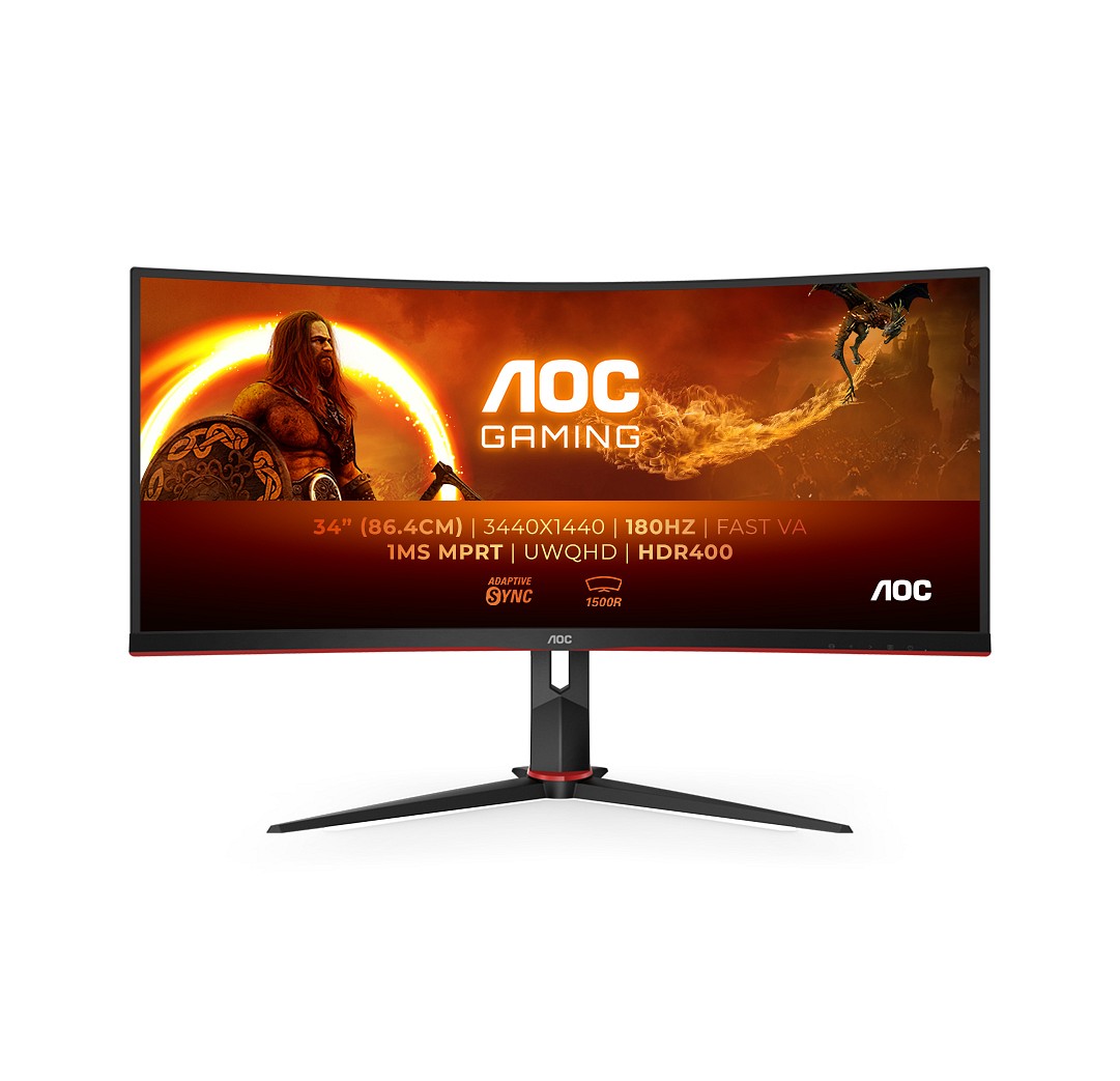 AOC Cu34g2xp 34" Uwqhd Pelinäyttö