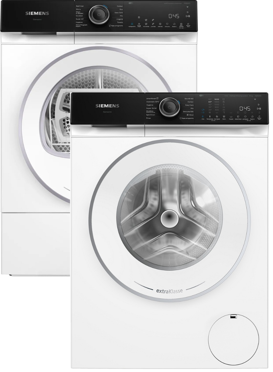 SIEMENS Pyykinpesukone + Wq45h2bxdn Kuivausrumpu