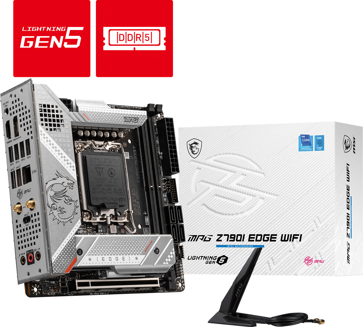 MSI Mpg Z790i Edge Wifi LGa1700 Emolevy
