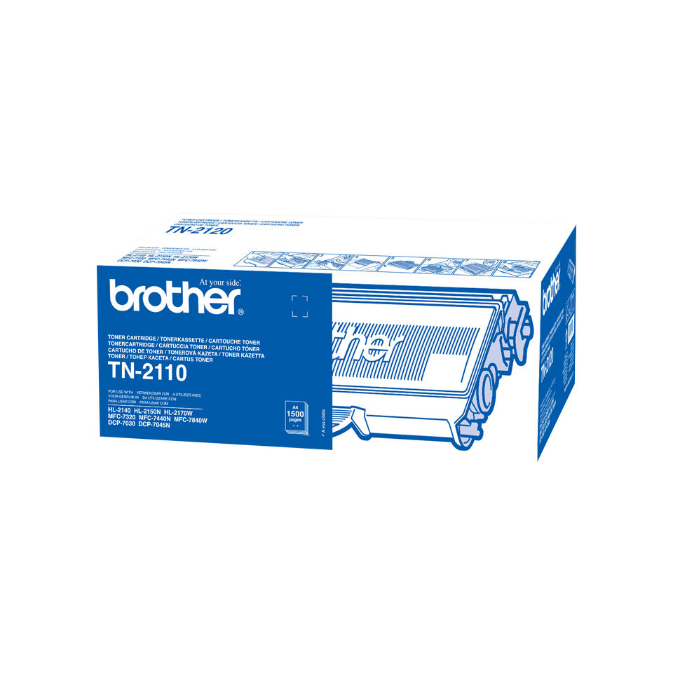 BROTHER TN2110 Toner, Musta