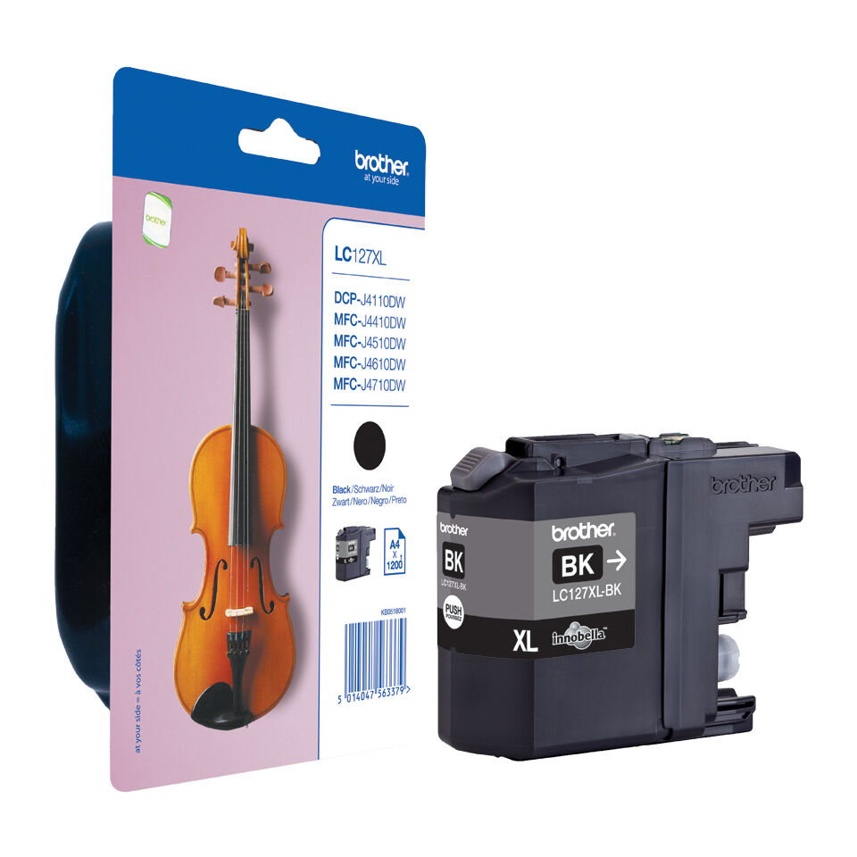 BROTHER LC127XLBK Black Mustepatruuna
