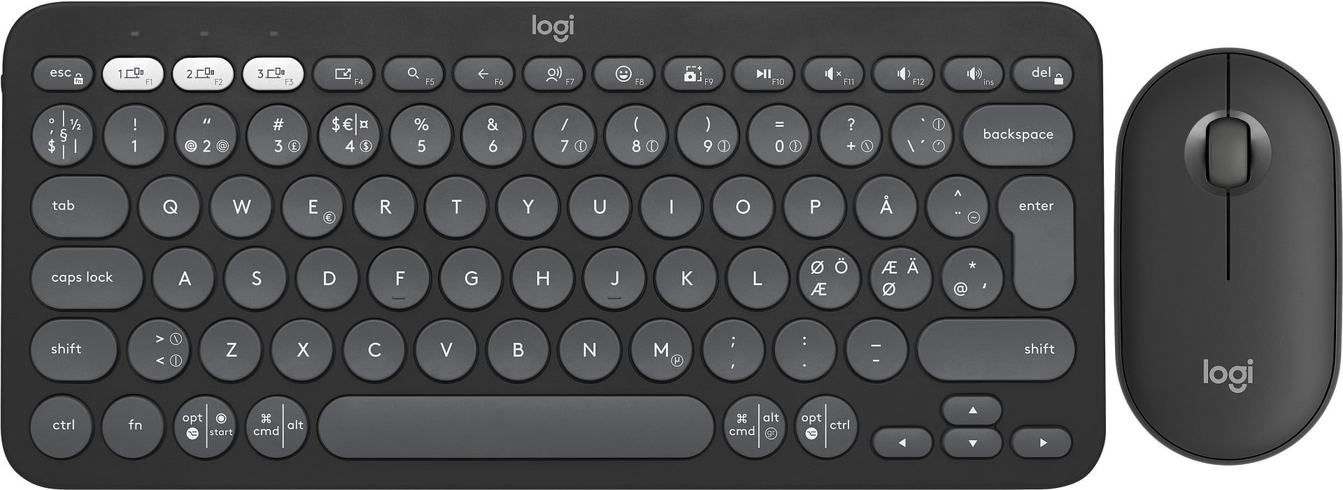 Logitech Pebble 2 Combo Tonal Näppäimistö Ja Hiiri
