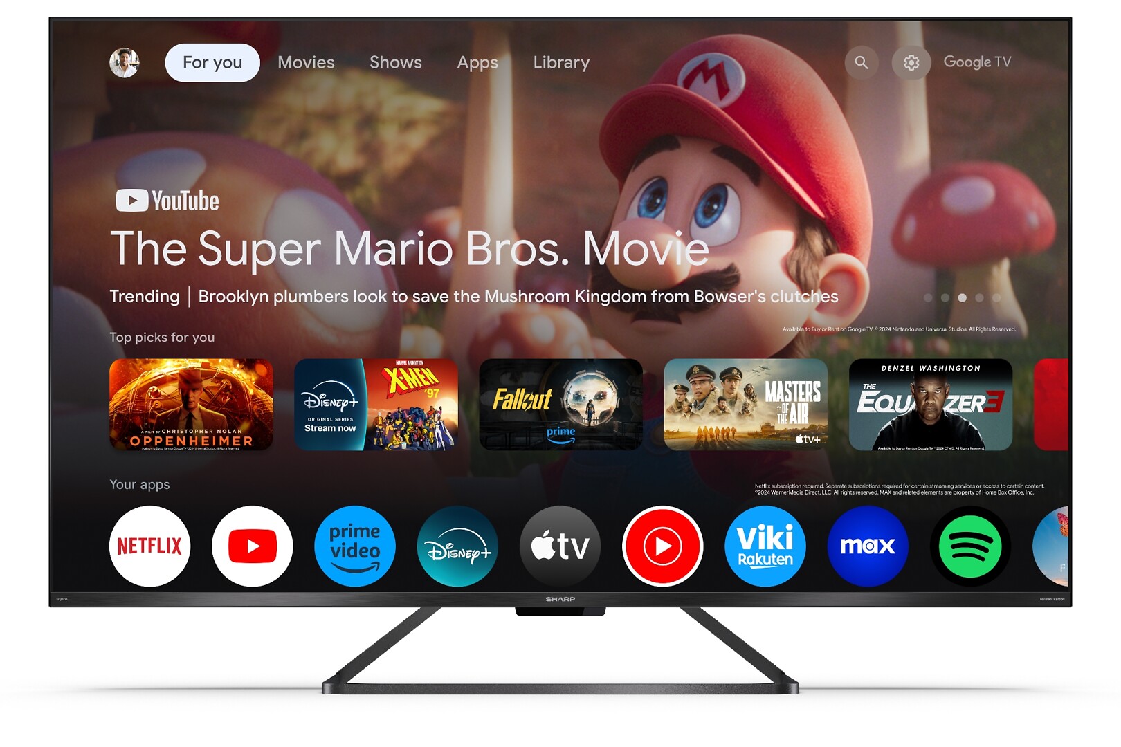 SHARP 55GR8265E 4k Qled-tv 55gr8265e