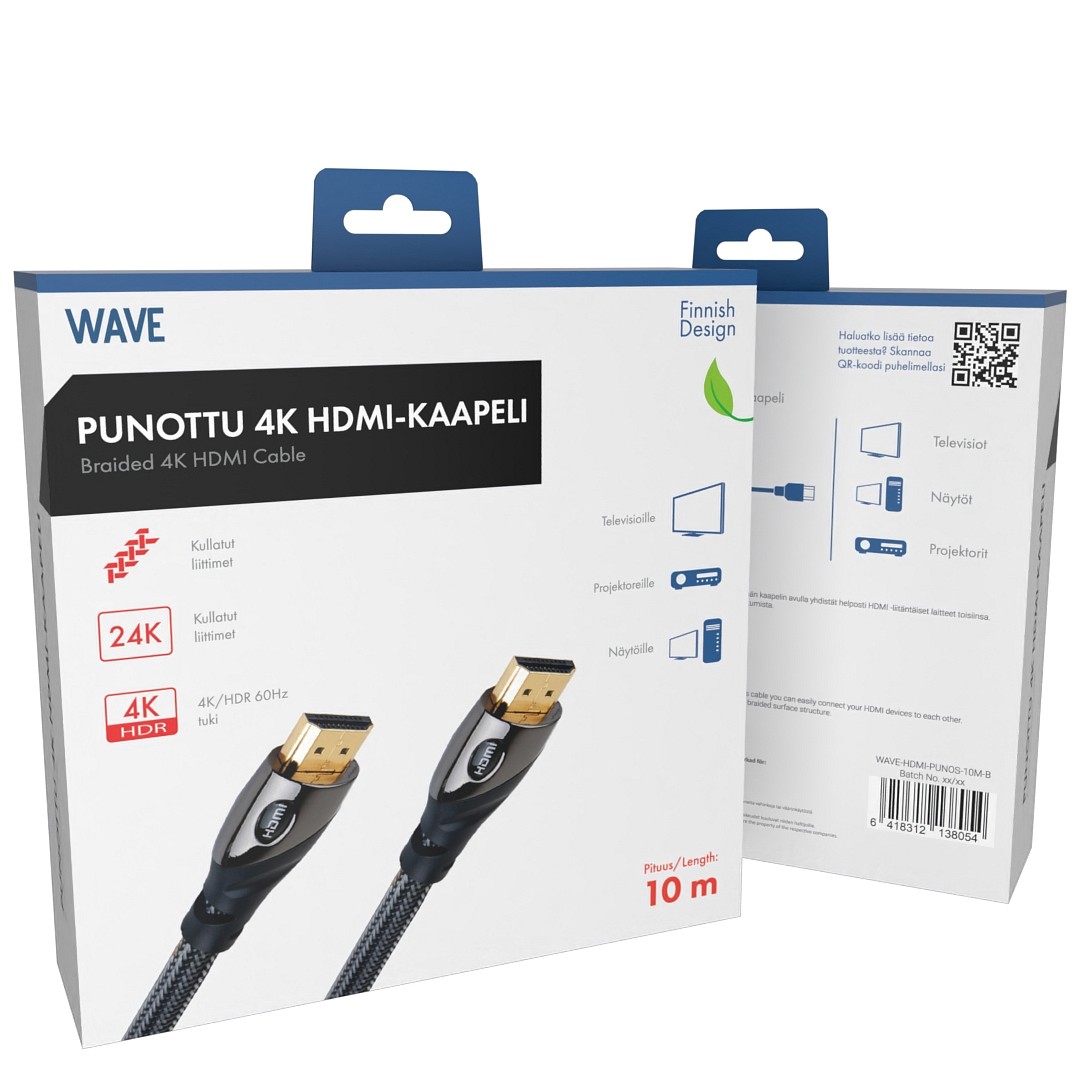 Wave 4k Hs Hdmi 2.0b Kaapeli, 10m