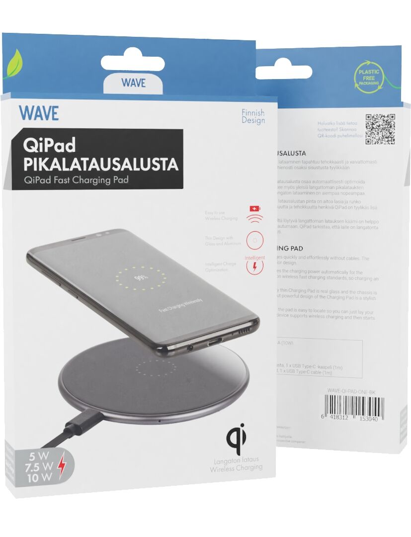 Wave Qipad Langaton Pikalatausalusta