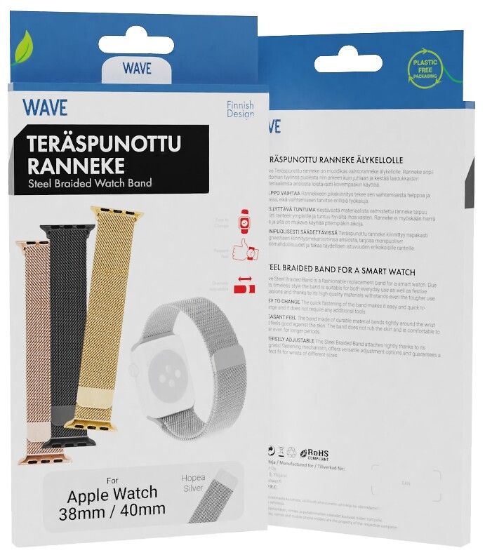 Wave Apple Watch 38/40mm Ranneke, Hopea