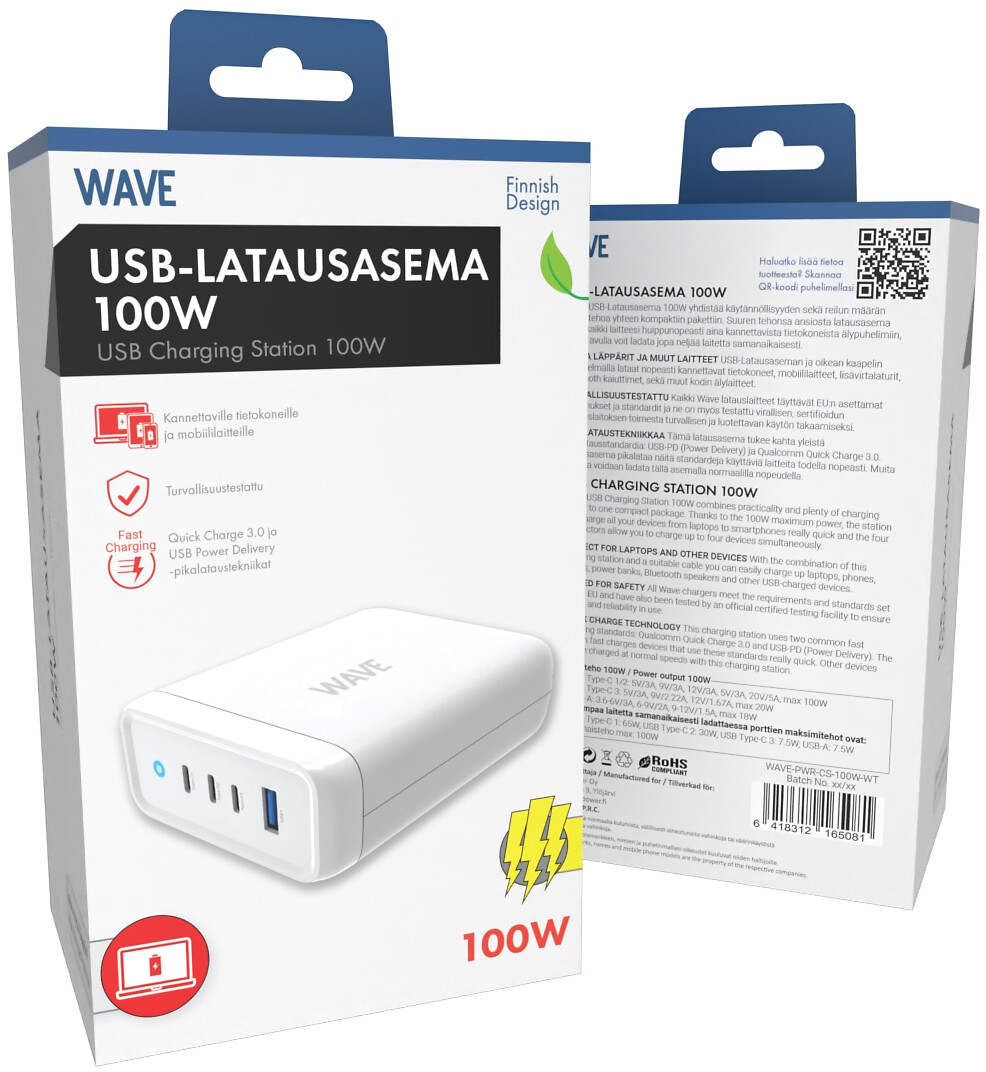 WAVE 100W Usb-latausasema