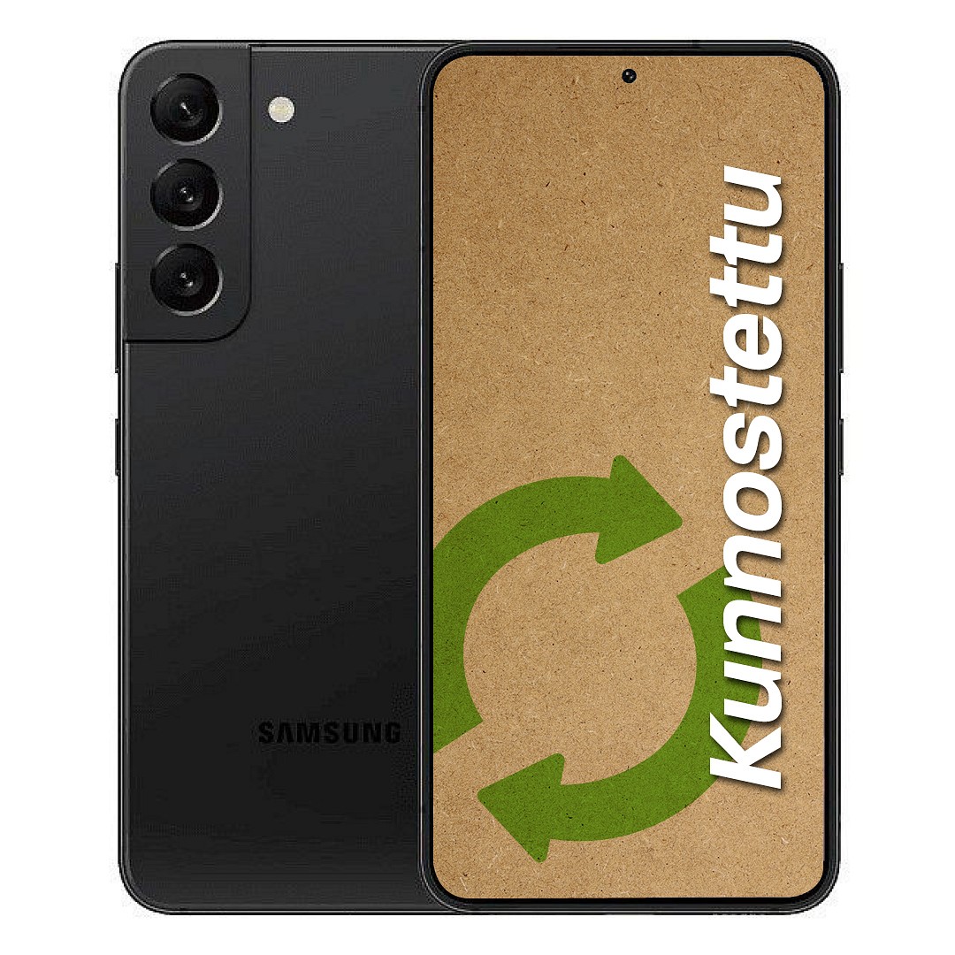 SAMSUNG S22 128gb Älypuhelin, Tehdashuollettu, Musta