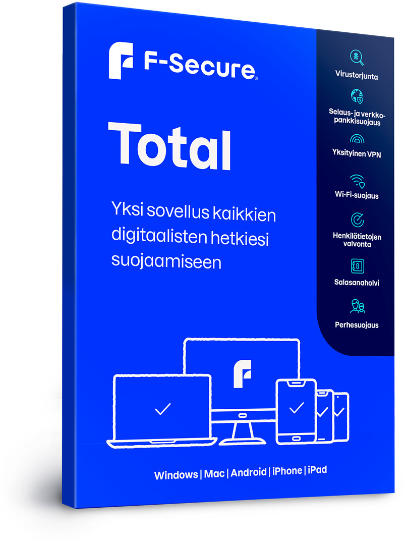 F-secure Total 1 Vuosi / 5 Laitetta