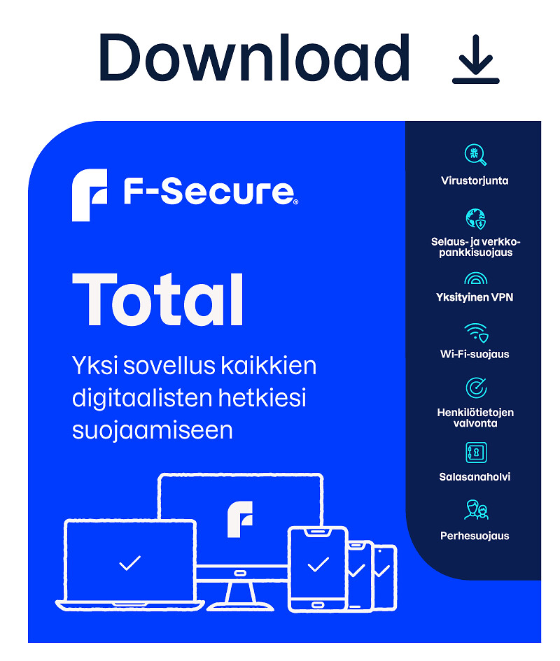 F-secure Total 2 Vuotta/ 5 Laitetta