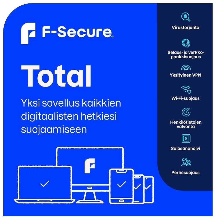 F-secure Total 2 Vuotta / 25 Laitetta