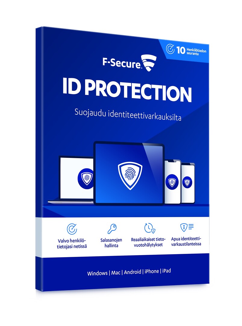 F-secure Id Protection E-key 1 Vuosi / 10 Laitetta