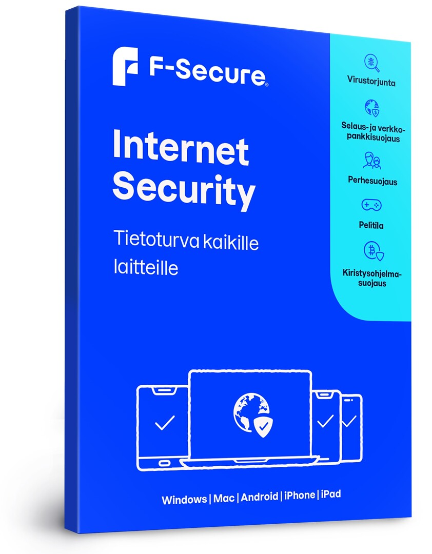 F-secure Internet Security 1 Vuosi / 1 Laite