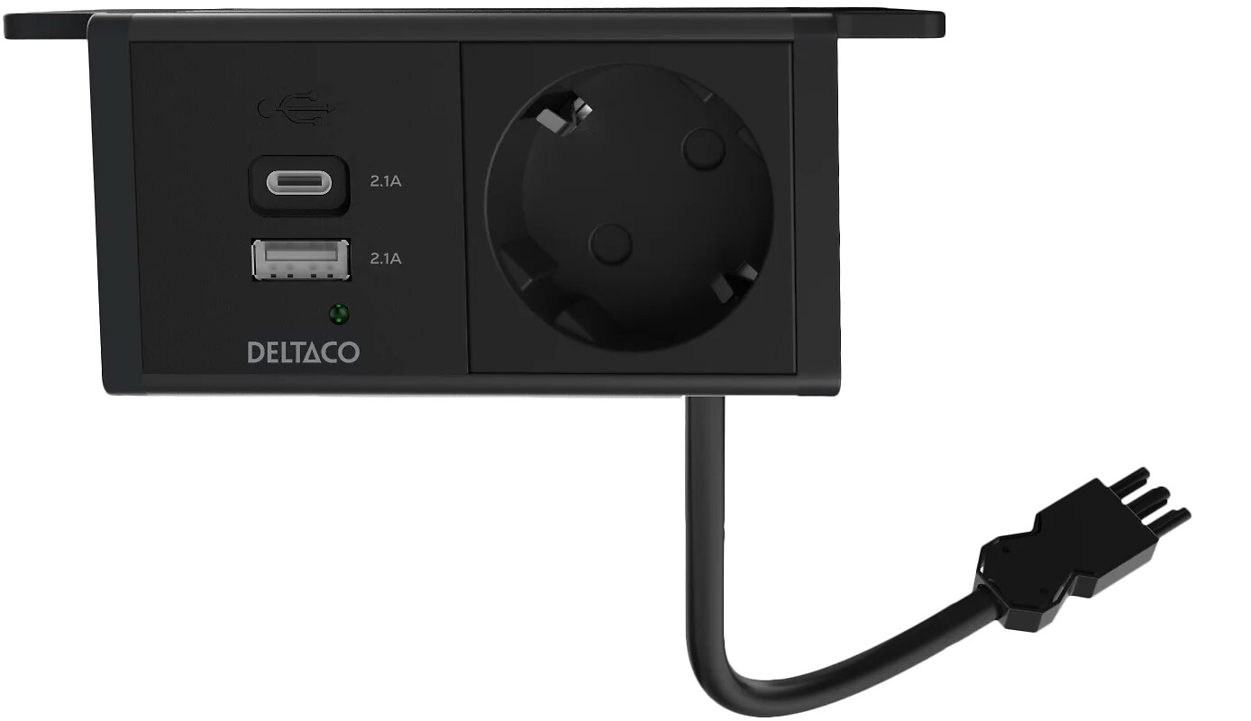 Deltaco Gt1101 1-osainen Virtapaneeli