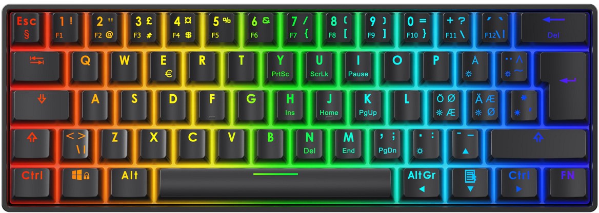 Deltaco Dk470 60% Mekaaninen Näppäimistö