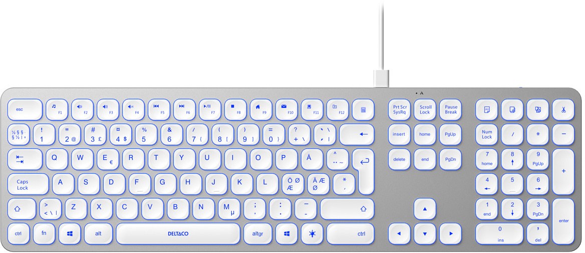 DELTACO TB-904 Langallinen Näppäimistö