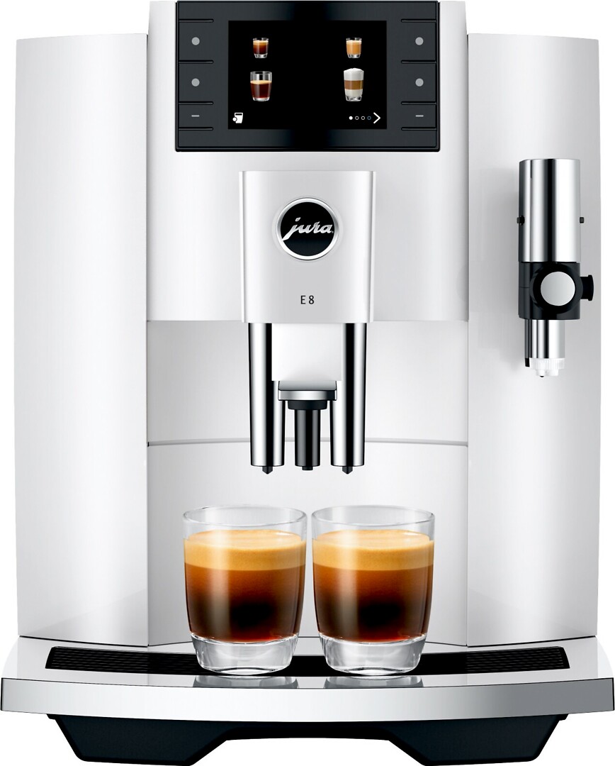 Jura E8 Piano White Ec Kahvikone