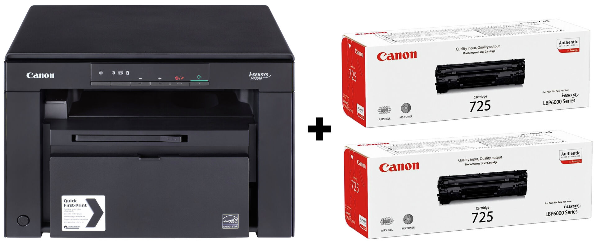 Canon Mf3010 + 2 X Crg725