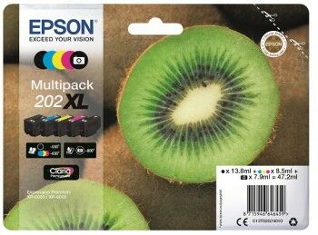 Epson Kiwi 202 Xl Multipack Mustepatruuna