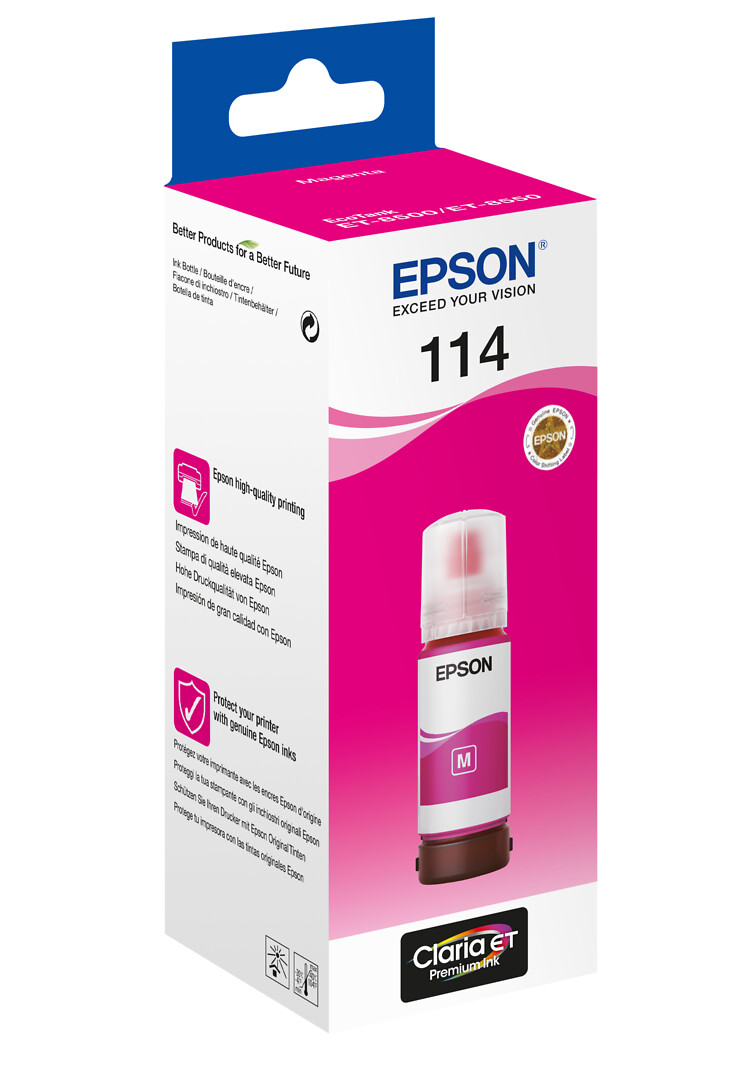 Epson 114 Ecotank Magenta Mustepullo