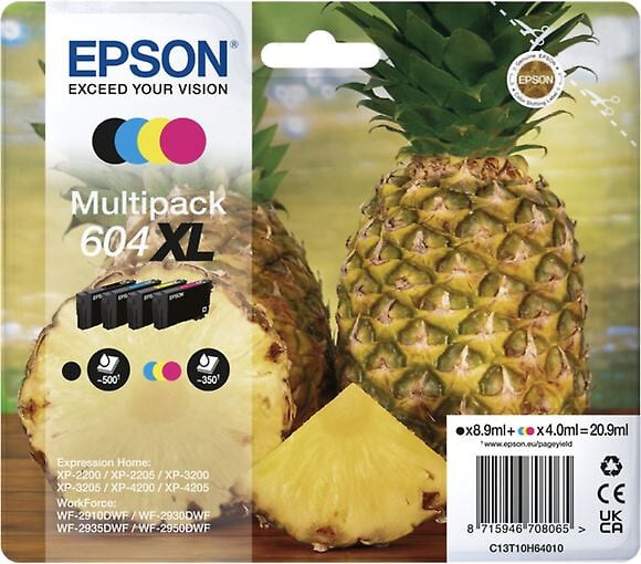 Epson T604xl Multipack Mustekasettipakkaus