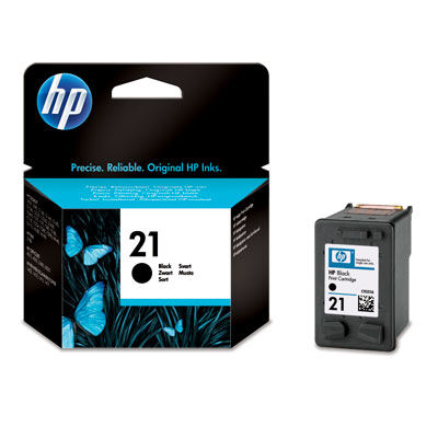HP 21 Musta Mustesuihkuväri