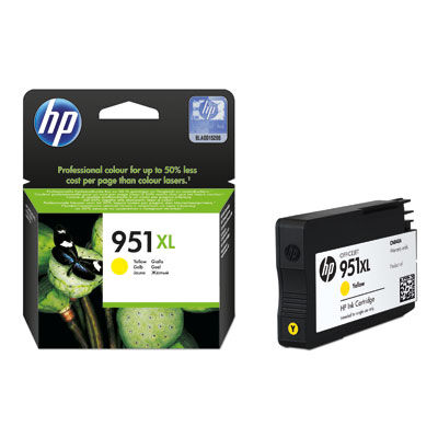 HP 951xl Yellow Officejet Mustepatruuna
