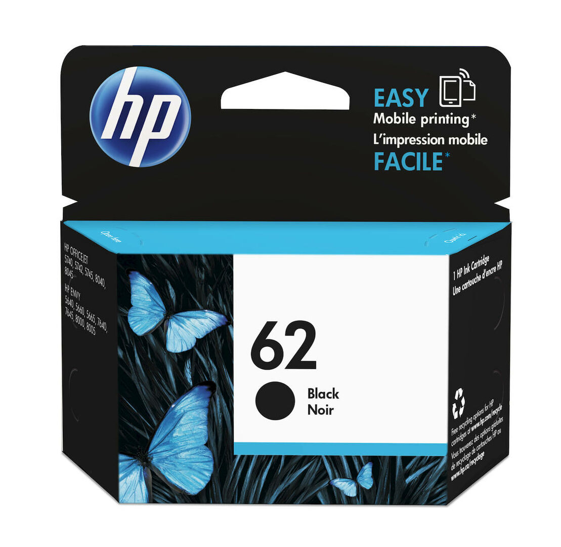 HP No.62 Black Mustekasetti