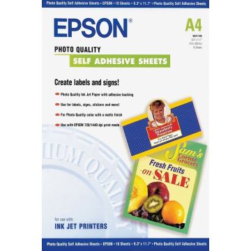 Epson C13s041106 A4 Photo Quality Itsekiinnittyvä Paperi