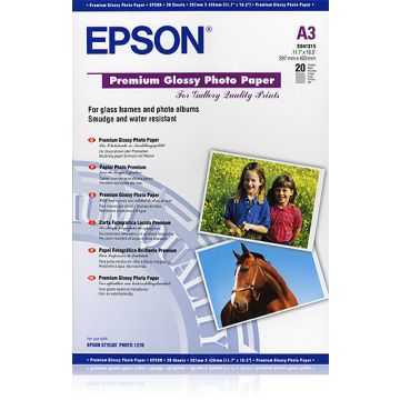 Epson C13s041315 A3 Premium Glossy Valokuvapaperi