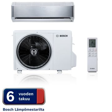 Bosch Climate Comfort 8101i 6,5 Kw Ilmalämpöpumppu, Silver