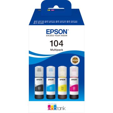 Epson Ecotank 104 4-colour Multipack Mustepaketti