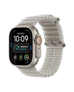Apple Watch Ultra 4 Gps + Cellular 49mm Natural Titanium Case With Translucent Grey Ocean Band