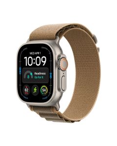 Apple Watch Ultra 4 Gps + Cellular 49mm Natural Titanium Case With Desert Alpine Loop - M