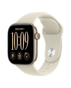 Apple Watch Series 12 Gps 42mm Light Gold Aluminium Case With Sand Sport Band - M/l