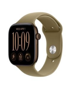 Apple Watch Series 12 Gps 46mm Dark Bronze Aluminium Case With Olive Sport Band - M/l