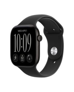 Apple Watch Series 12 Gps + Cellular 46mm Black Aluminium Case With Black Sport Band - M/l