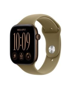 Apple Watch Series 12 Gps + Cellular 46mm Dark Bronze Aluminium Case With Olive Sport Band - M/l
