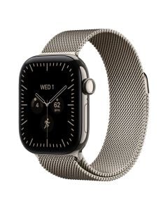 Apple Watch Series 12 Gps + Cellular 42mm Natural Titanium Case With Natural Milanese Loop