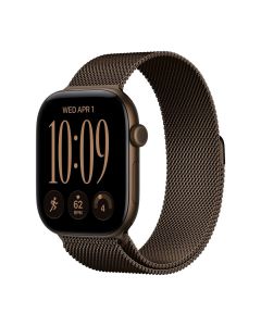 Apple Watch Series 12 Gps + Cellular 46mm Dark Bronze Aluminium Case With Dark Bronze Milanese Loop - M/l