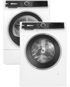 BOSCH WGK264ZLSN PYYKINPESUKONE + WQK2420LSN KUIVAUSRUMPU