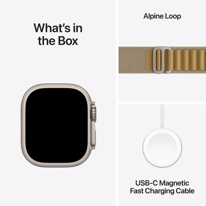 Apple Watch Ultra 2 Gps + Cellular 49mm älykello, S/m-ranneke