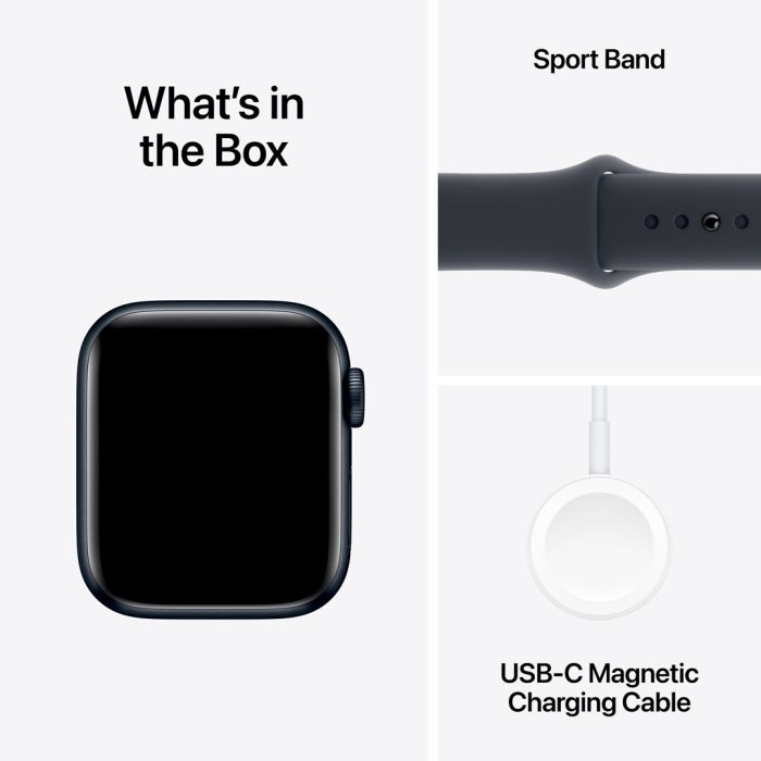 Apple Watch Se Gps 44mm Midnight Aluminium Case With Midnight Sport Band - M/l