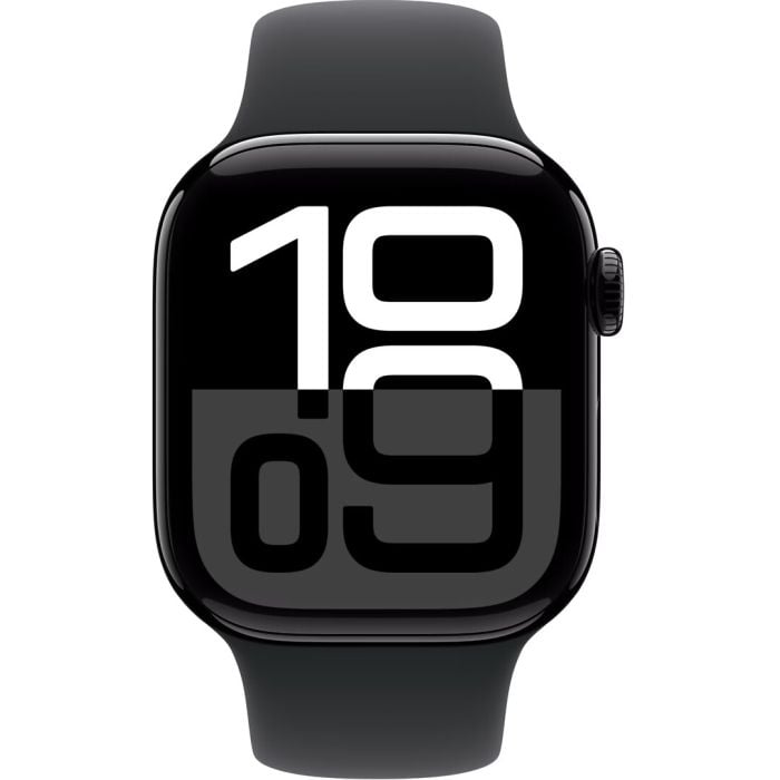 Apple Watch Series 10 Gps 42mm Jet Black Aluminium Case With Black Sport Band - S/m