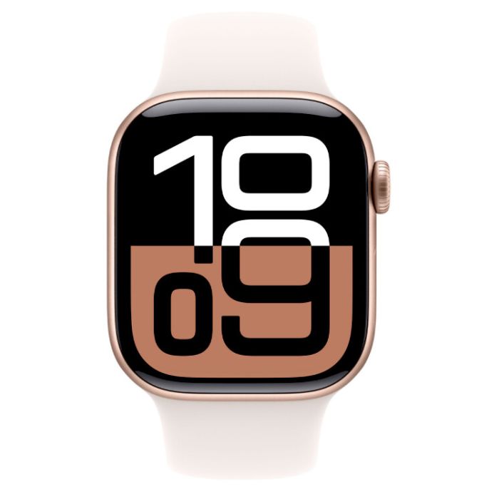 Apple Watch Series 10 Gps + Cellular 42mm Rose Gold Aluminium Case With Light Blush Sport Band - S/m