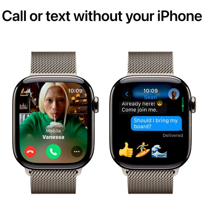 Apple Watch Series 10 Gps + Cellular 42mm Rose Gold Aluminium Case With Light Blush Sport Band - S/m