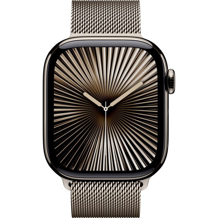 Apple Watch Series 10 Gps + Cellular 42mm Natural Titanium Case With Natural Milanese Loop
